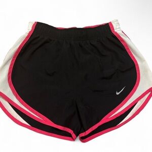 Nike Women's Black and Pink Sports Shorts